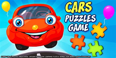 Cars Puzzles Game - Funny Car & Trucks Preschool Jigsaw Education ...