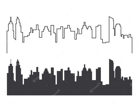 Premium Vector | City skyline vector silhouette