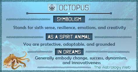 Octopus Symbolism Spirit Animal Dream | Spirit animal, Animal symbolism ...