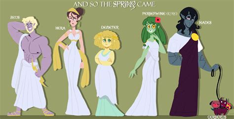 Hades and Persephone Comic Main Cast by Sierra-G on DeviantArt