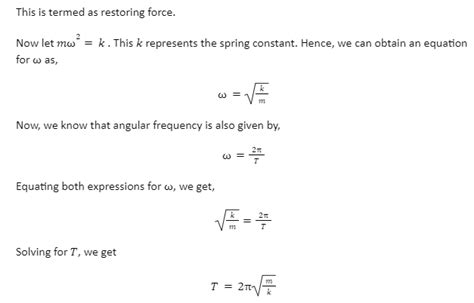 Notes on Spring-Mass System