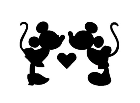 Mickey Minnie Mouse Kissing