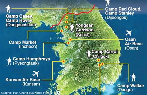 Us Military Bases South Korea Map