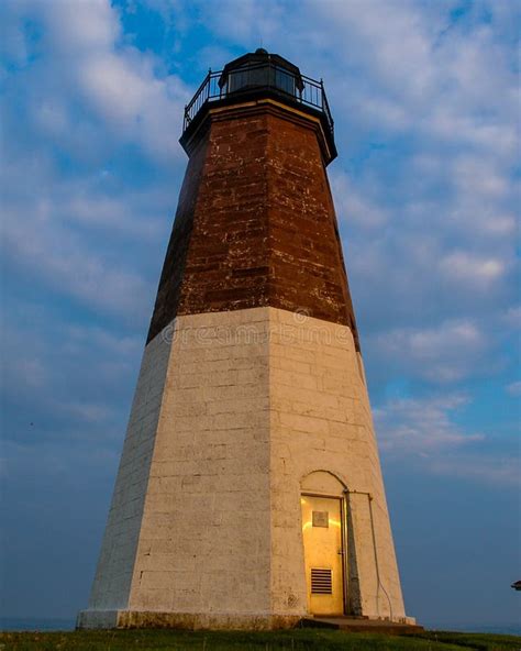 Point Judith Lighthouse, Narragansett, RI Editorial Stock Photo - Image ...