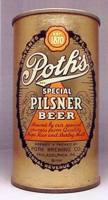 Poths Special Pilsner Beer Can from Poth Brewing Co.