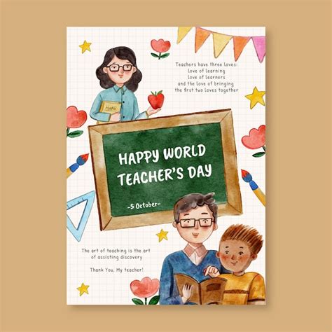 Teachers day poster Vectors & Illustrations for Free Download | Freepik