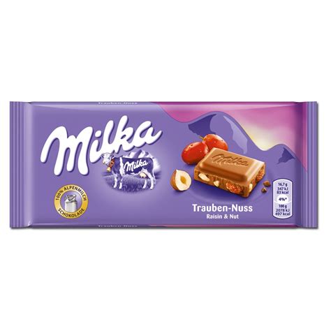 Milka Trauben-Nuss Schokolade, 5 Tafeln Schokolade Tafeln Milka ...