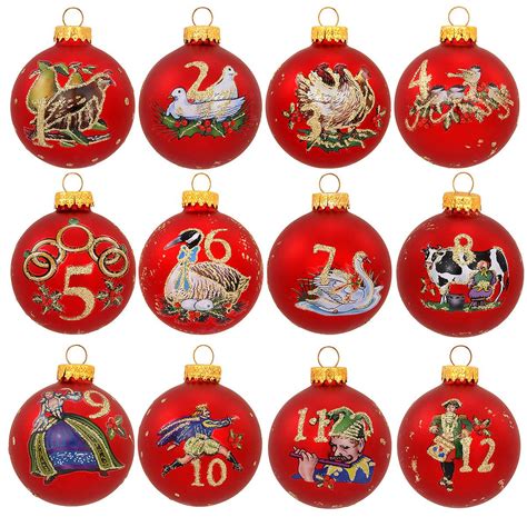 Twelve Days Of Christmas 12 Piece Ornament Set