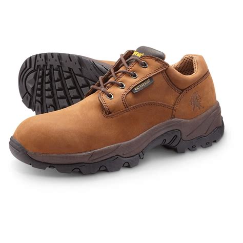 Men's Chippewa Boots Waterproof Oxford Work Shoes, Brown - 578583 ...