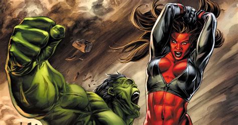 Red She Hulk And Hulk