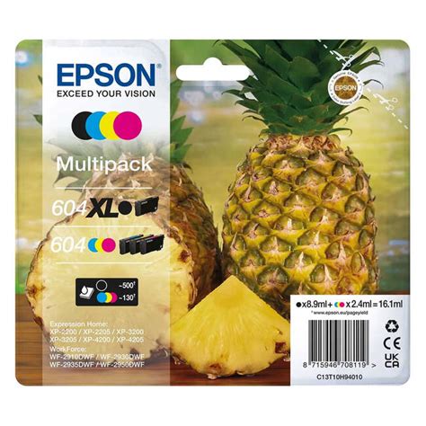 Epson 604XL & 604 Original Ink Cartridge Multipack