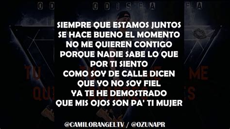 DILE QUE TU ME QUIERES LETRA OZUNA - YouTube