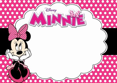 Minnie Mouse Birthday Card Template Inspirational Free Printable Minnie ...