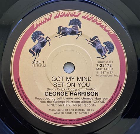 George Harrison – Got My Mind Set On You (1987, Vinyl) - Discogs