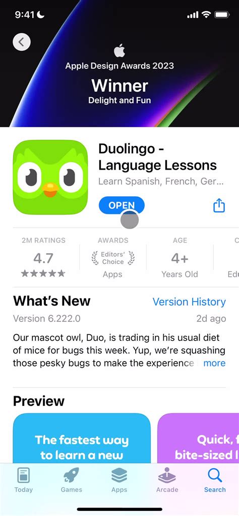 Duolingo screenshots (mobile)