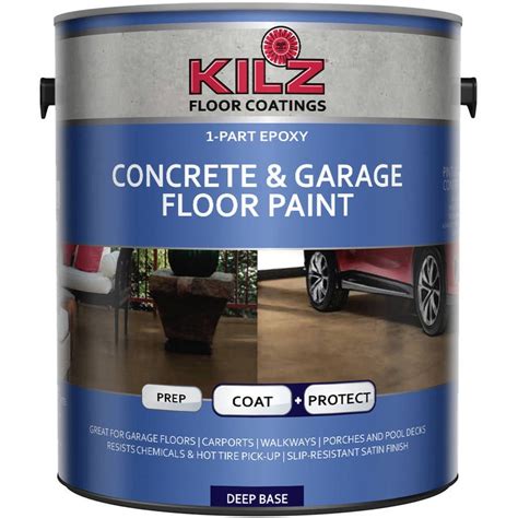 KILZ 1-Part Epoxy Concrete and Garage Floor Paint, Gallon - Walmart.com