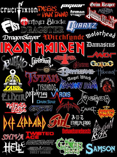 New Wave of British Heavy Metal Bands | Metal band logos, Heavy metal ...