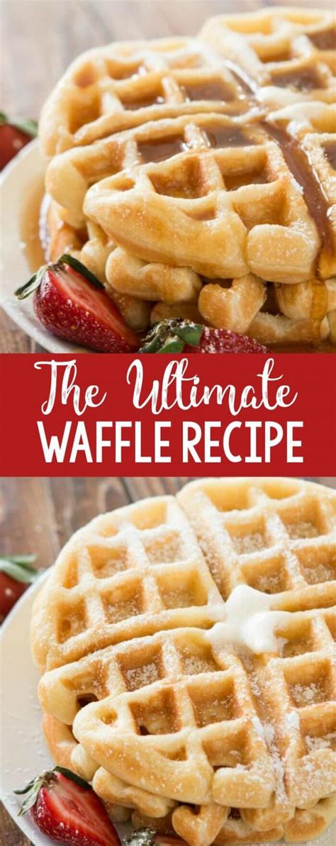 The Ultimate Waffle Recipe - Oh Sweet Basil