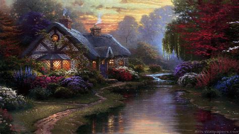 Thomas Kinkade Fall Wallpapers - Top Free Thomas Kinkade Fall ...