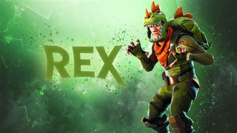 Rex- Fortnite Skin - Green Dinosaur Outfit