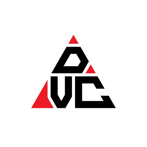 DVC triangle letter logo design with triangle shape. DVC triangle logo ...