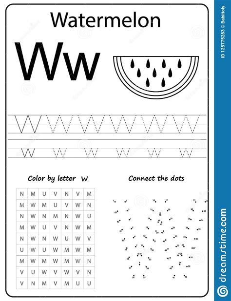 Letter W Worksheets for Kindergarten | Worksheet for Kindergarten ...