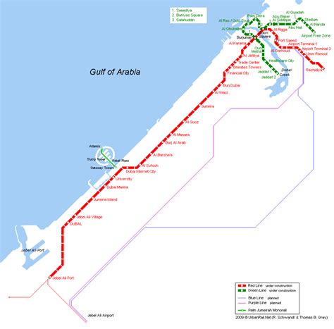 Dubai Metro Map - ToursMaps.com