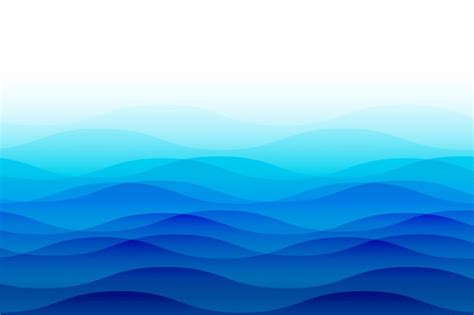 Free Vector | Ocean sea waves with ripples