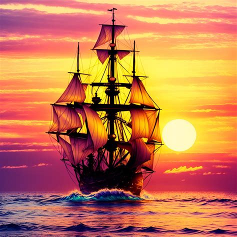 Download Ship, Sunset, Sea. Royalty-Free Stock Illustration Image - Pixabay