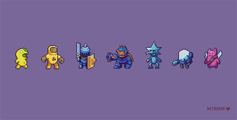 Nitrome characters : r/PixelArt