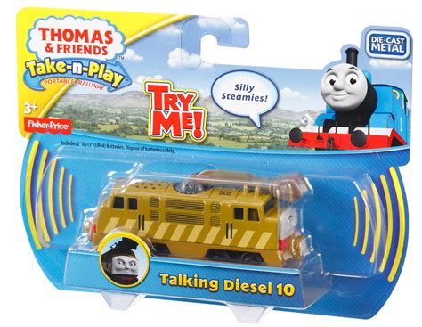 Fisher-Price Thomas and Friends Take-n-Play - Talking Diesel 10 Diecast ...