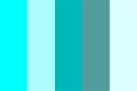 Cyan Color Chart