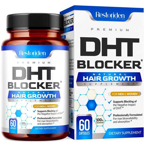 Restoriden DHT Blocker Hair Loss Supplement - Supports Healthy Hair ...