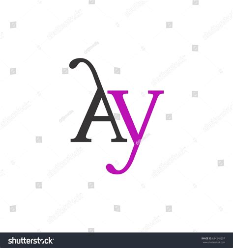 Ay Logo Letter Design Vector Stock Vector (Royalty Free) 634248257 ...