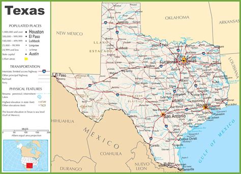 Texas highway map - Ontheworldmap.com