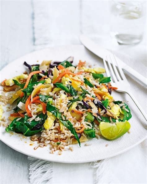 Egg-fried rice and veg stir-fry recipe | delicious. magazine