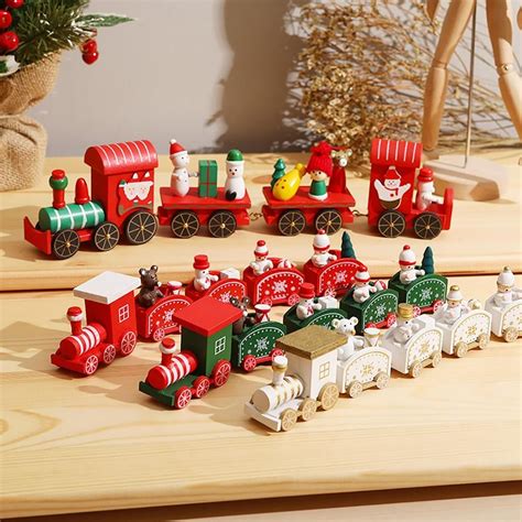 Wooden christmas train ornament – Artofit