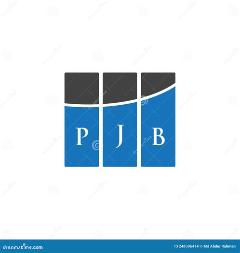 PJB Letter Logo Design on WHITE Background. PJB Creative Initials ...