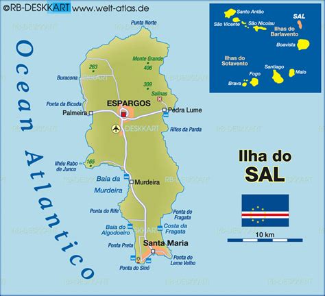 Map of Sal (Cape Verde) - Map in the Atlas of the World - World Atlas ...