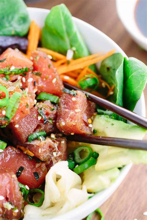 Ahi Tuna Poke Recipe (Poke Bowl) - Jessica Gavin