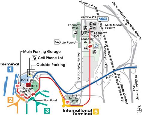 Chicago OHare Airport Parking | ORD Airport Long Term Parking Rates & Map