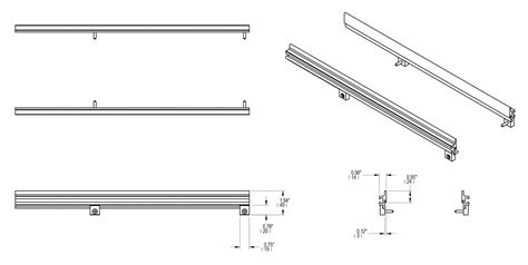 1" Side Rails - QC Conveyors