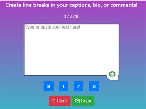 IG Line Breaker Tool And Caption Generator - Tech Host Lab