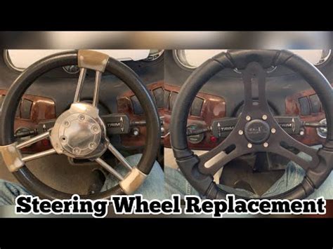 Boat Steering Wheel Replacement- Ranger Boats - YouTube