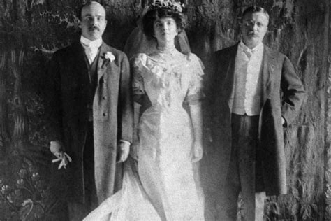 Alice Roosevelt stands by her groom Nicholas Longworth on her wedding ...