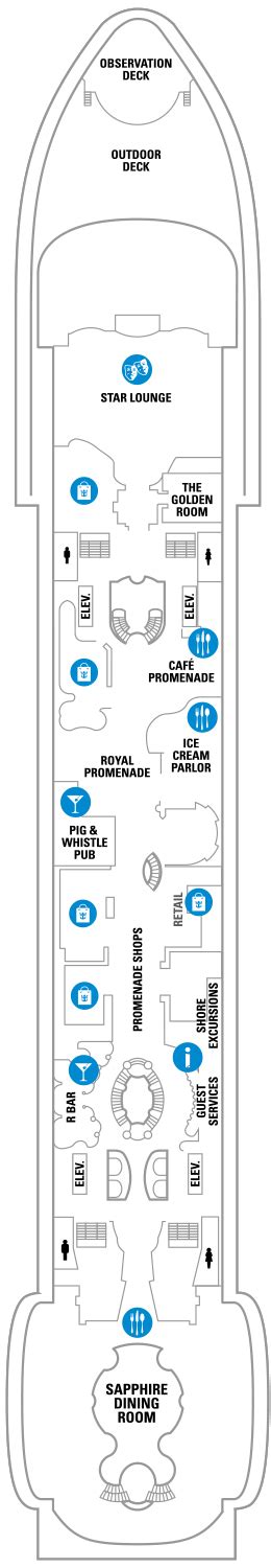 Voyager of the Seas Deck plan & cabin plan