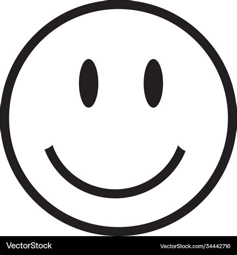 Smile emoji pop art line style icon Royalty Free Vector