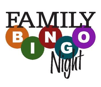 Family Bingo Night ClipArt by Becky Cooper | Teachers Pay Teachers