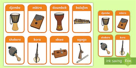 👉 Musical Instruments from African Countries - Flash Cards | Music ...