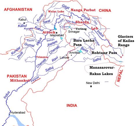 Indus River System - Jhelum-Chenab-Ravi-Beas-Satluj | PMF IAS